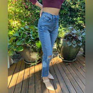 Madewell women high rise slim boy jeans